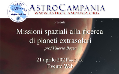Missioni spaziali alla ricerca di pianeti extrasolari 21 aprile 2021
